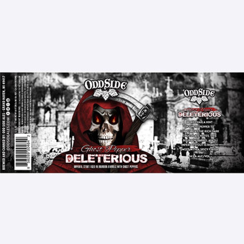 Odd Side Ghost Pepper Deleterious Imperial Stout 12OZ SINGLE CAN