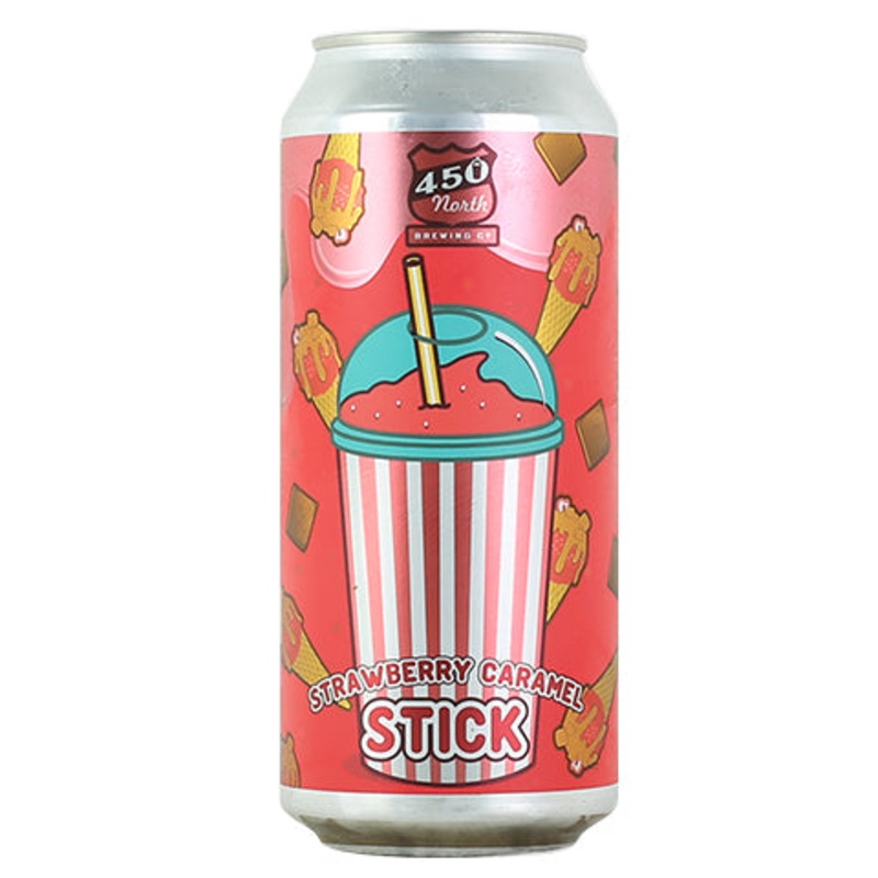 450 North Strawberry Caramel Stick XXL Sour Ale 16OZ SINGLE CAN