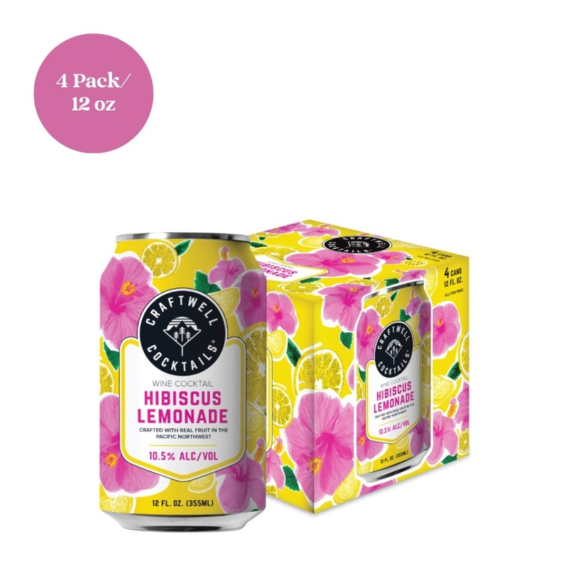 Craftwell Cocktail Hibiscus Lemonade RTD Cocktail 4pk 12 fl oz
