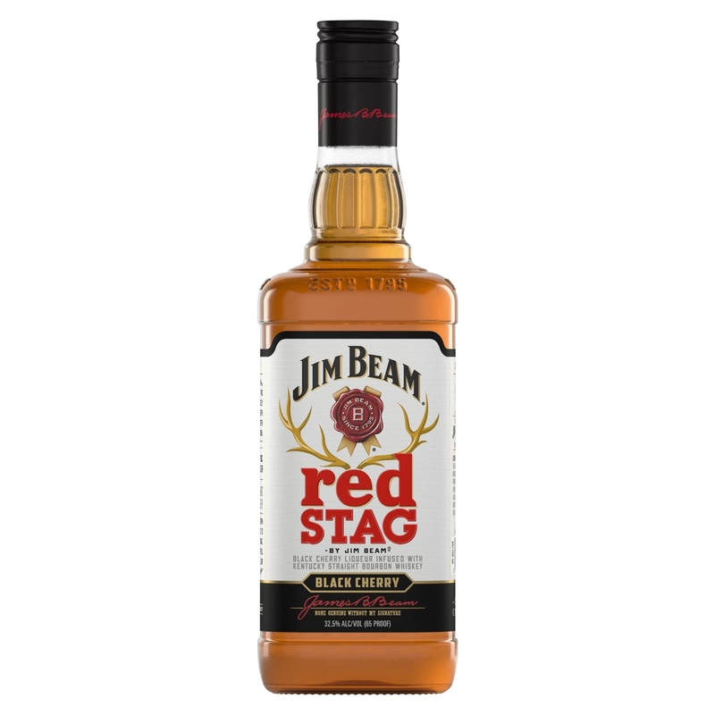 JIM BEAM RED STAG BLACK CHERRY BOURBON WHISKEY 750ML @ Signal Hill [1001575] 750 ml