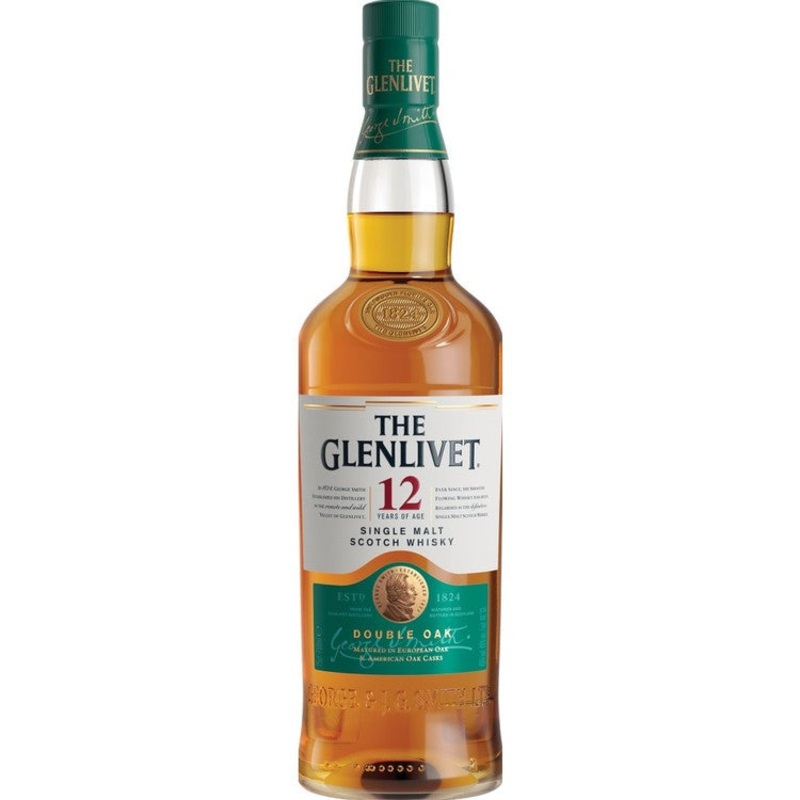 THE GLENLIVET SINGLE MALT SCOTCH 12 YR 80 WITH CARTON 750ML 750ML