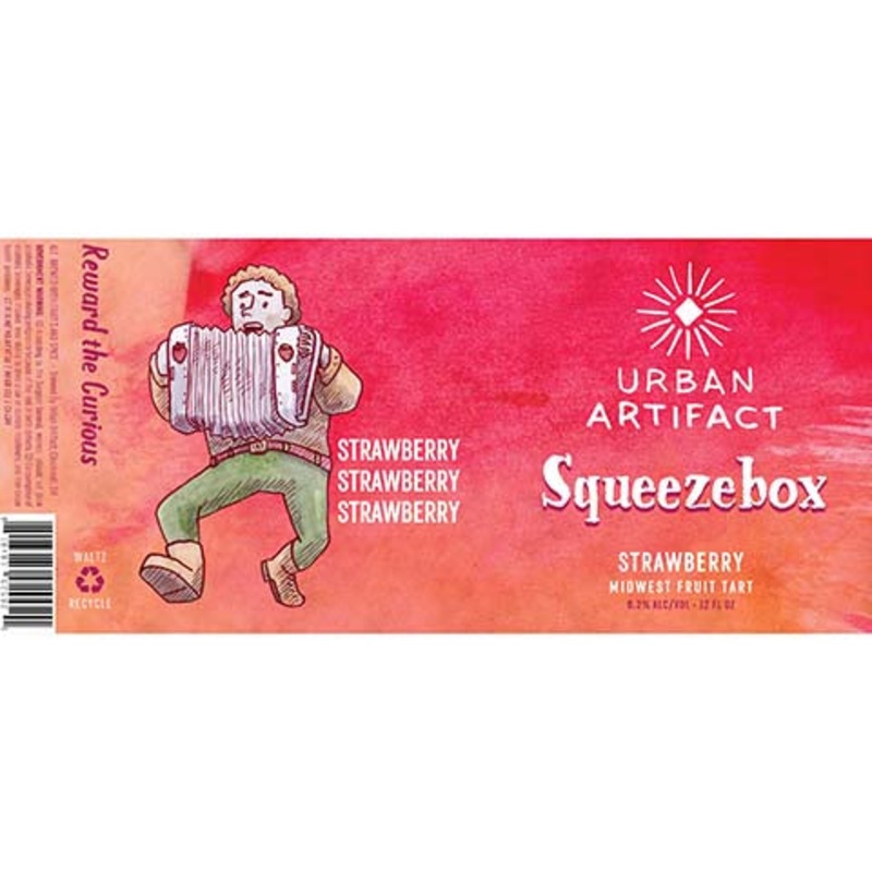 Urban Artifact Squeezebox Sour (Strawberry) 12OZ SINGLE CAN