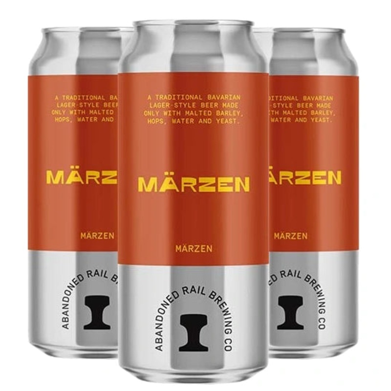 ABANDONED RAIL MARZEN BAVARIAN LAGER 473ML 4PK CAN @ Emerald Hills [1040977] 1892 ml