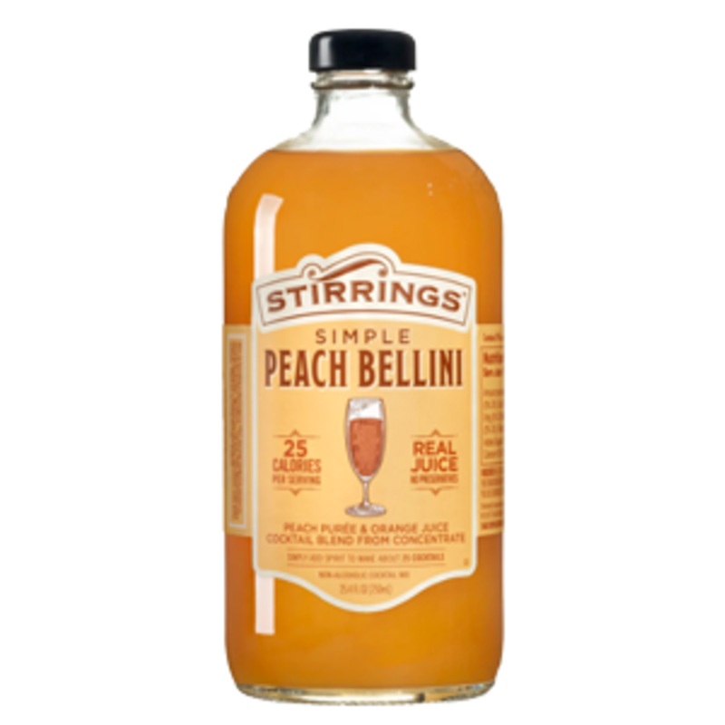 Stirrings Peach Bellini Mix 750ml Bottle