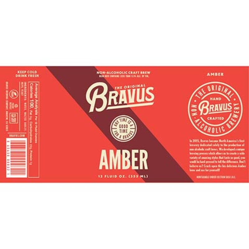 Bravus Amber (Non-Alcoholic) 12OZ SINGLE CAN