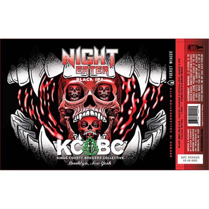 Kings County Brewers Collective Night Eater Black IPA 16OZ SINGLE CAN