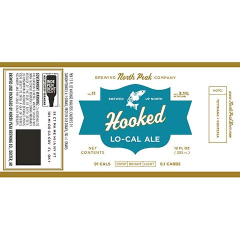 North Peak Hooked Lo-Cal Ale 12OZ SINGLE BTL