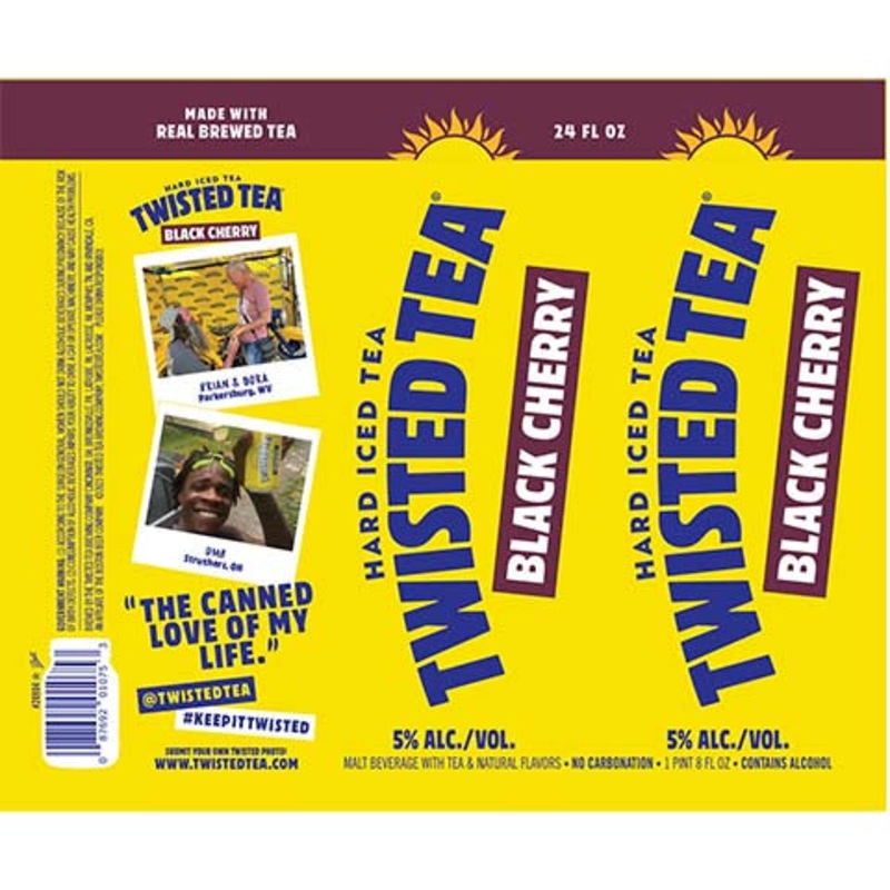 Twisted Tea Black Cherry Hard Iced Tea 24OZ SINGLE BTL