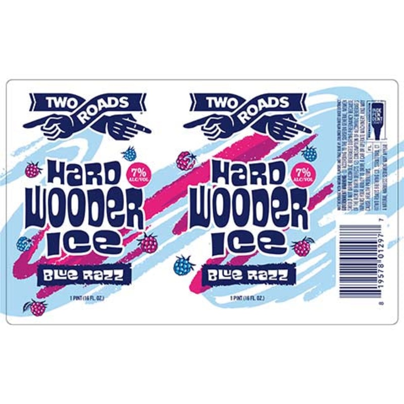 Two Roads Hard Wooder Ice Blue Razz 16OZ SINGLE CAN