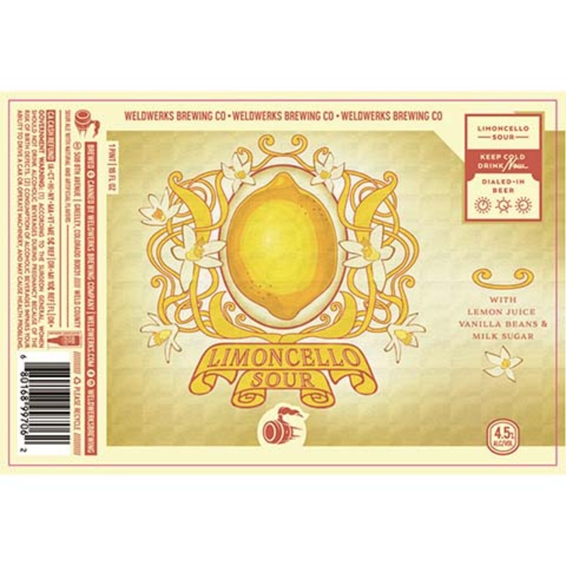 Weldwerks Limoncello Sour 16OZ SINGLE CAN