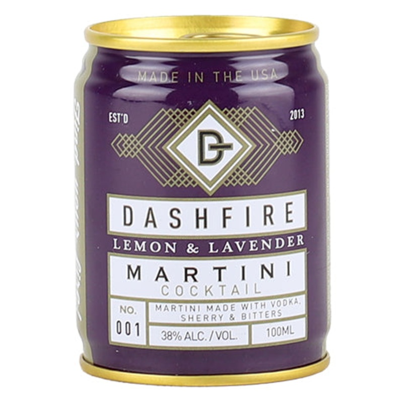 Dashfire Lemon & Lavender Martini Cocktail 100ML CAN