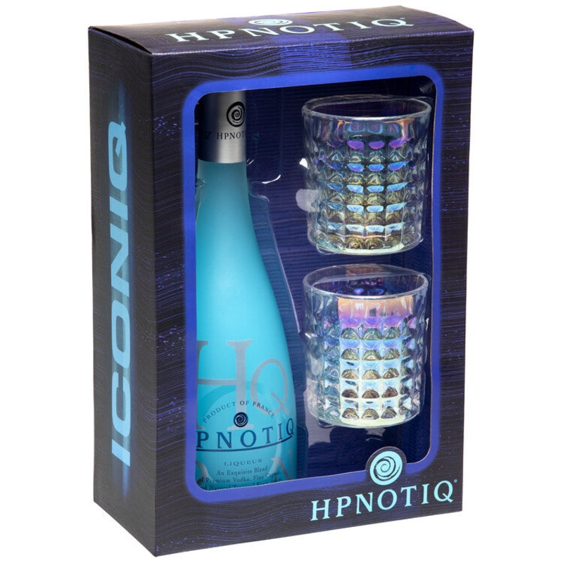 HPNOTIQ LIQUEUR 34 W/ ROCK GLASSES 750ML 750ML