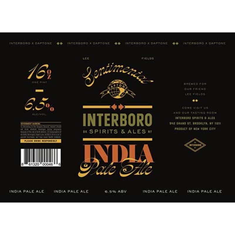 Interboro Sentimental IPA 16OZ SINGLE CAN