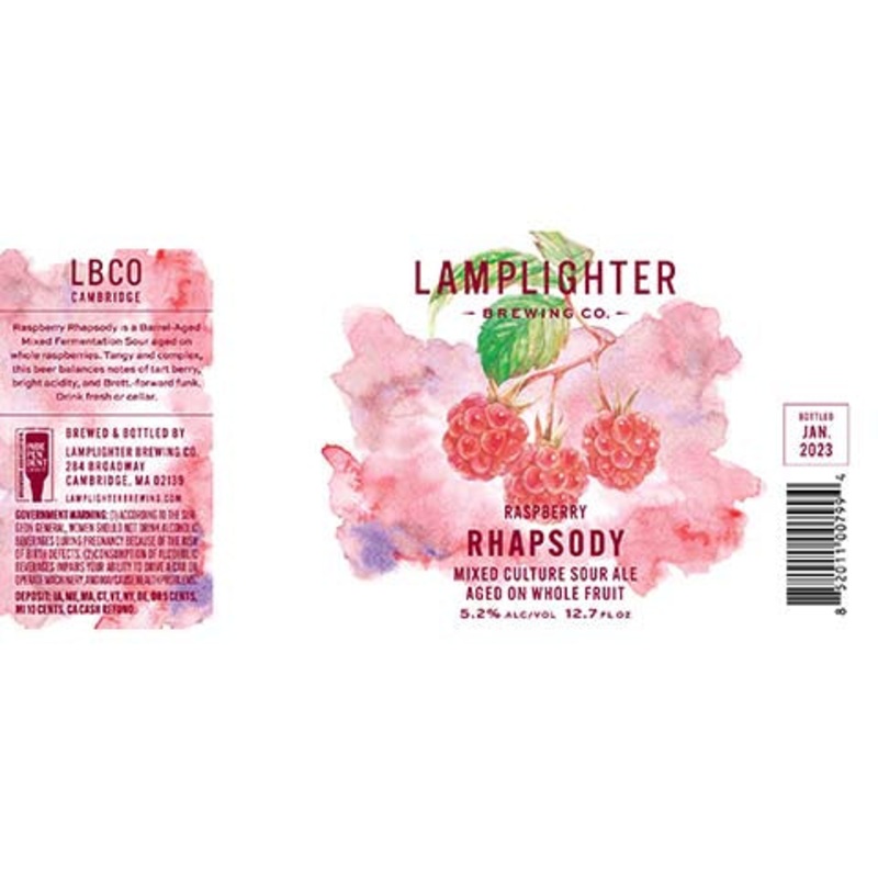 Lamplighter Raspberry Rhapsody Sour Ale 375ML BTL