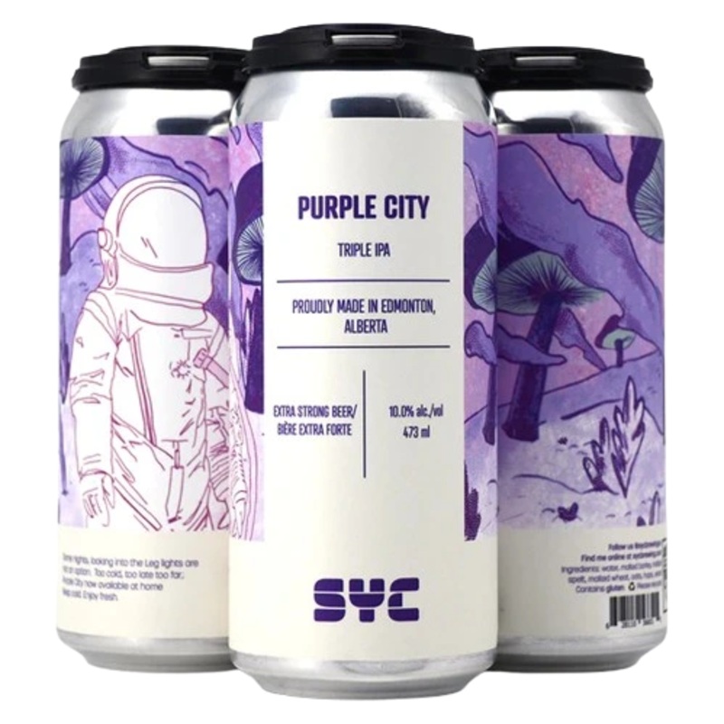 SYC PURPLE CITY TRIPLE IPA 473ML 4PK CAN @ Airdrie [1045113] 1892 ml