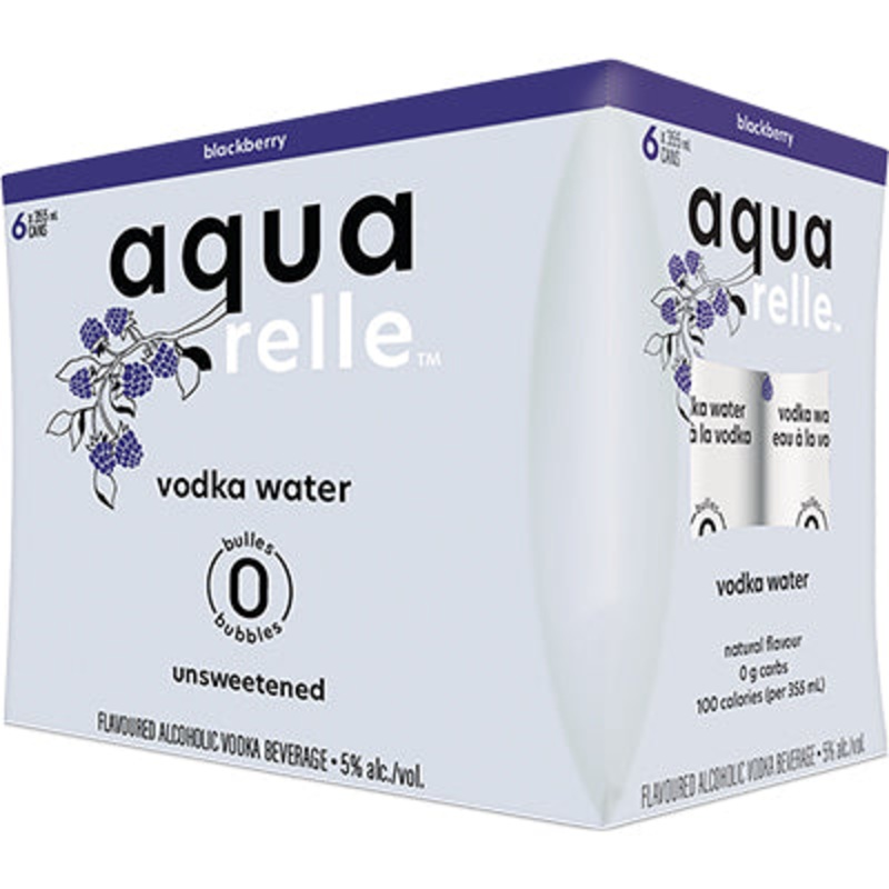 AQUARELLE VODKA WATER – BLACKBERRY 6 CANS