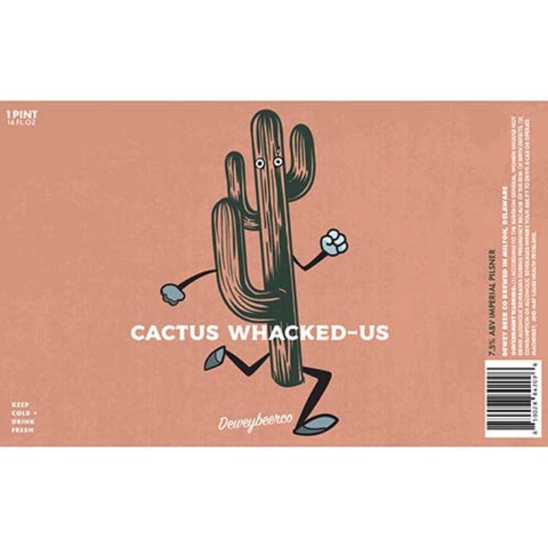 Dewey Beer Cactus Whacked-Us Imperial Pilsner 16OZ SINGLE CAN
