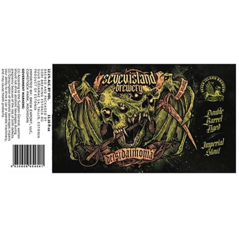 Seven Island Deisidaimonia Double Barrel Aged Imperial Stout 330ML BTL
