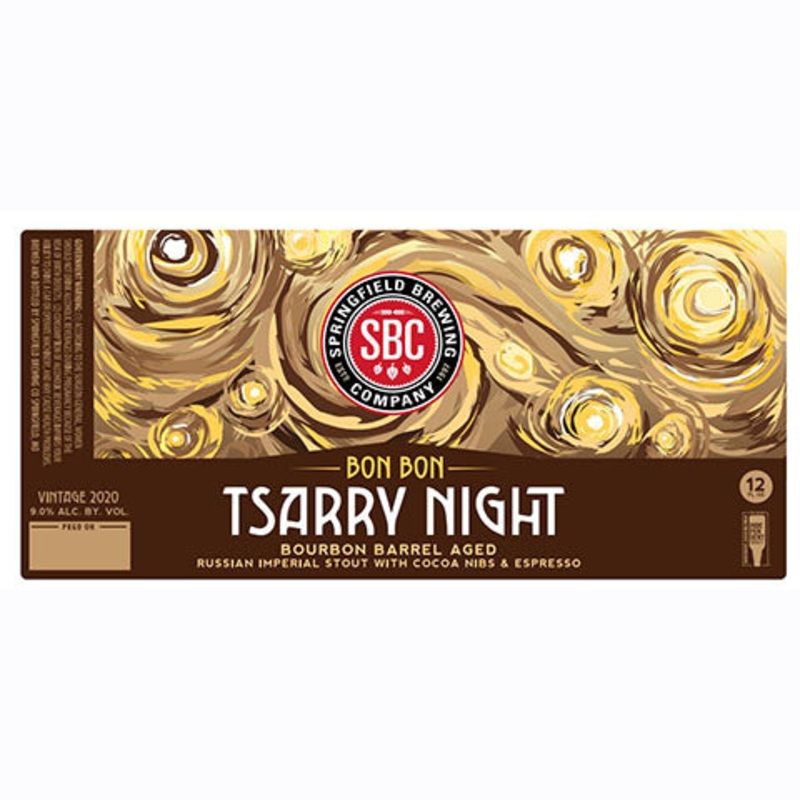 Springfield Bon Bon Tsarry Night Bourbon Barrel Aged Russian Imperial Stout 12OZ SINGLE CAN
