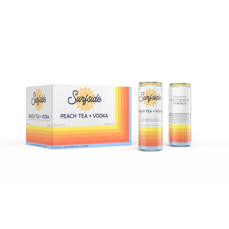 SurfSideVodka and Peach Tea 4pk Cans