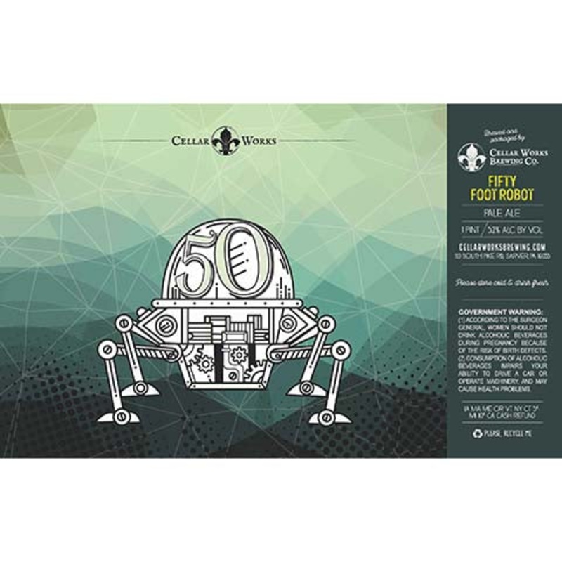 Cellar Works Fifty Foot Robot Pale Ale 16OZ SINGLE CAN