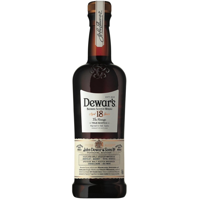 DEWAR’S BLENDED SCOTCH THE VINTAGE 18 YR 80 W/ GIFT BOX 750ML 750ML