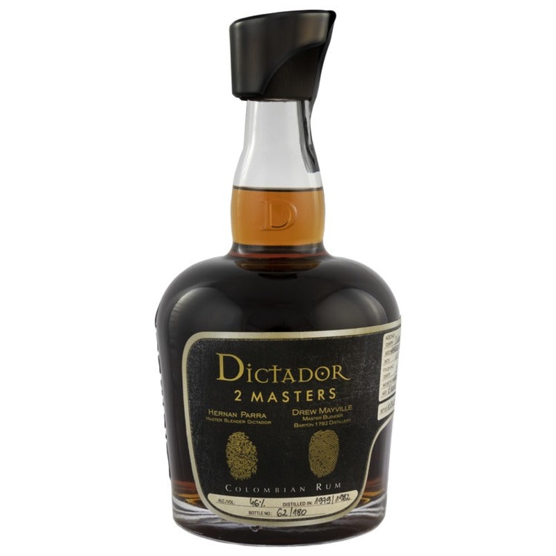 Dictador Aged Rum 2 Masters Barton Blended 36 Yr 92 750ML 750ML