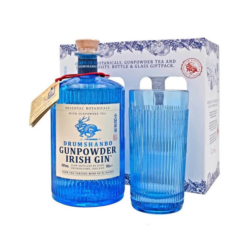 DRUMSHANBO GUNPOWDER IRISH GIN GLASS PACK 750ML @ Sage Hill [1038812] 750 ml
