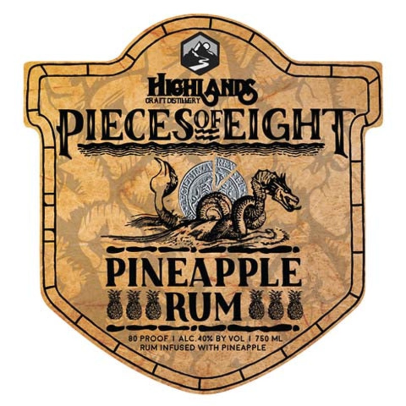 Highlands Pieces of Eight Pineapple Rum 750ML BTL