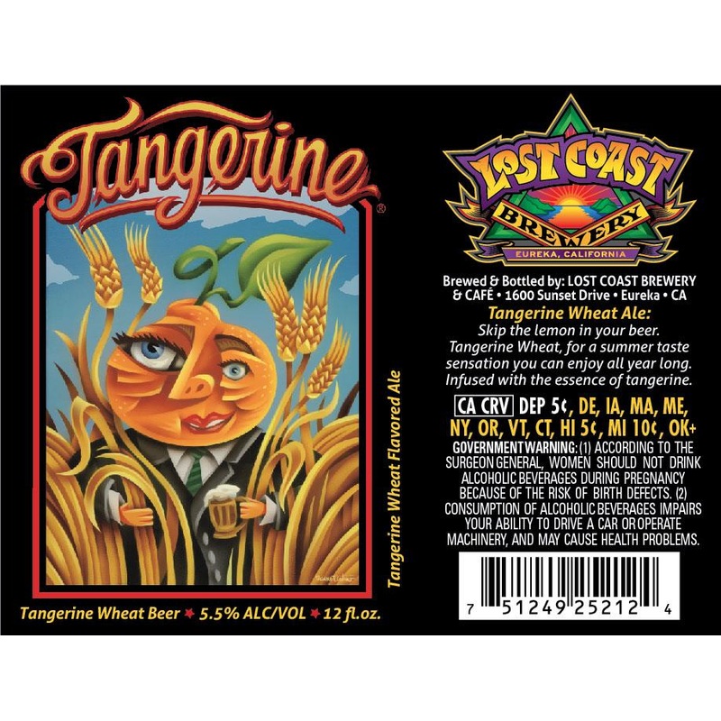 LOST COAST TANGERINE WHEAT 2/12PK CANS 12 oz (24)