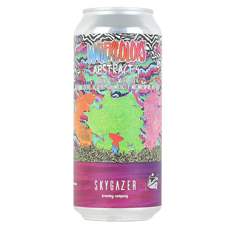 Skygazer Watercolor  Abstract  V4 Berliner Weisse 16OZ SINGLE CAN