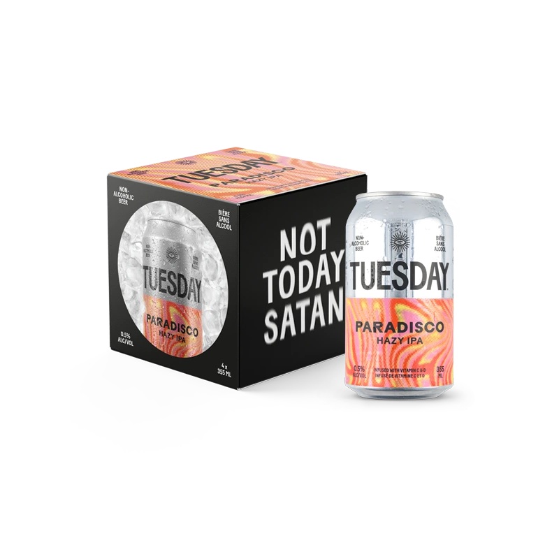 TUESDAY PARADISCO NON ALC HAZY IPA 355ML 4PK CAN @ St. Albert [1056160] 1420 ml