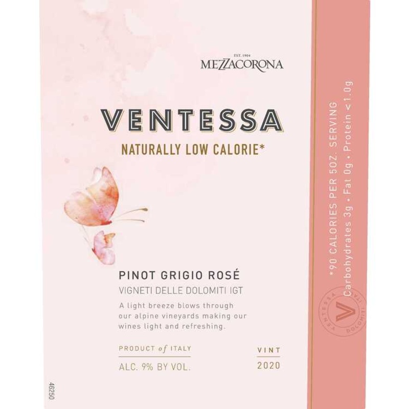 VENTESSA PINOT GRIGIO ROSE VIGNETI DELLE DOLOMITI 2020 750ML 750ML