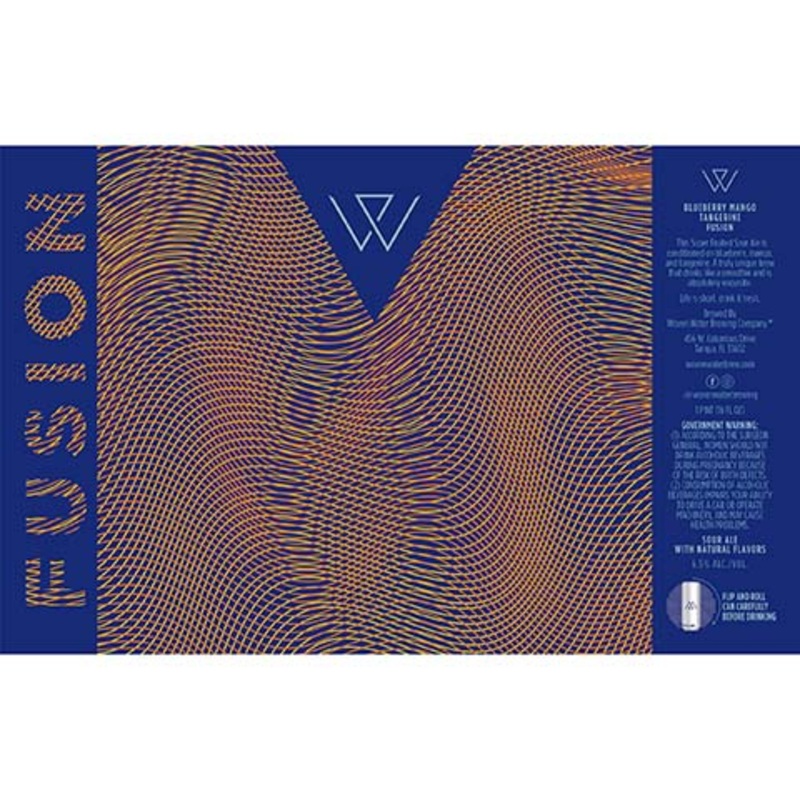 Woven Water Blueberry Mango Tangerine Fusion Sour 16OZ SINGLE CAN