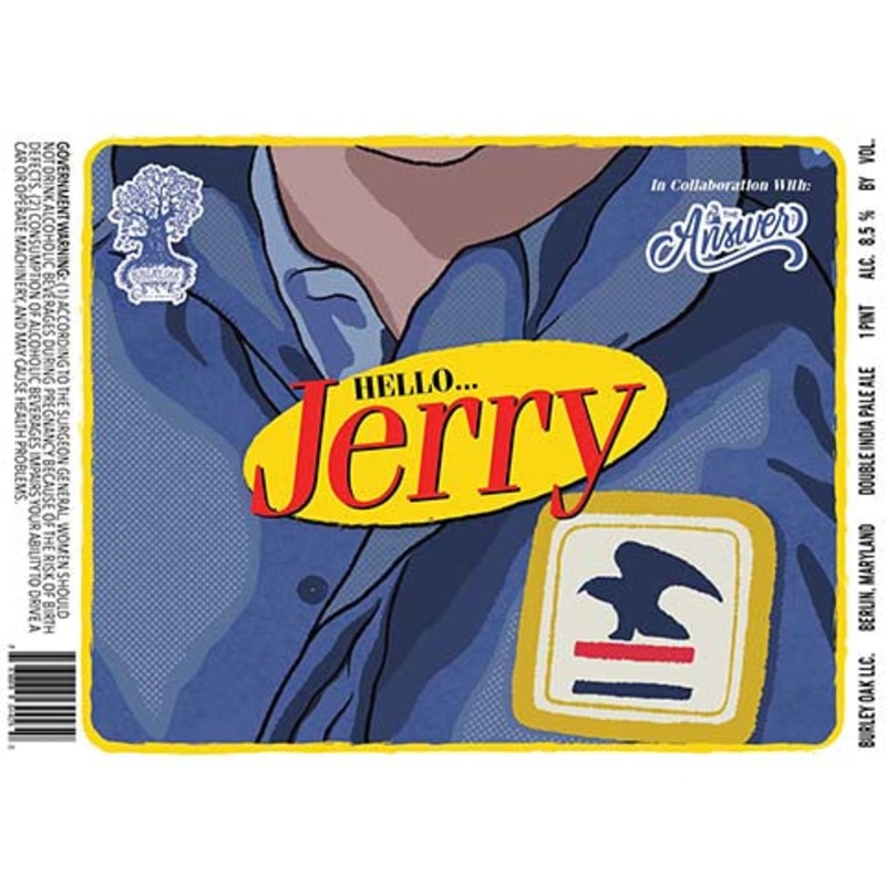 Burley Oak Hello Jerry DIPA 16OZ SINGLE CAN