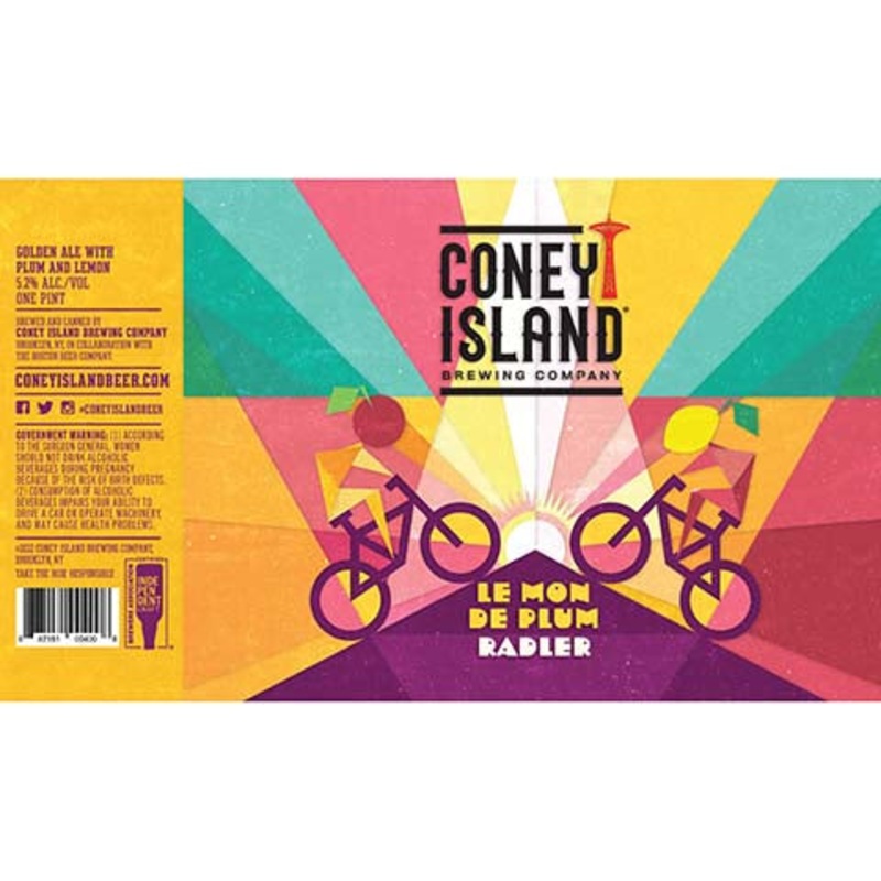 Coney Island Le Mon De Plum Radler 16OZ SINGLE CAN