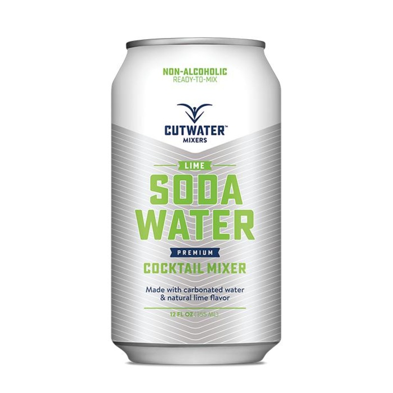 Cutwater Spirits Lime Soda Water Mixer (4 Pack  12 Ounce Cans)