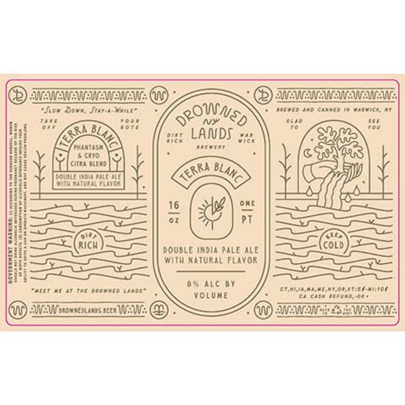 Drowned Lands Terra Blanc DIPA 16OZ SINGLE CAN