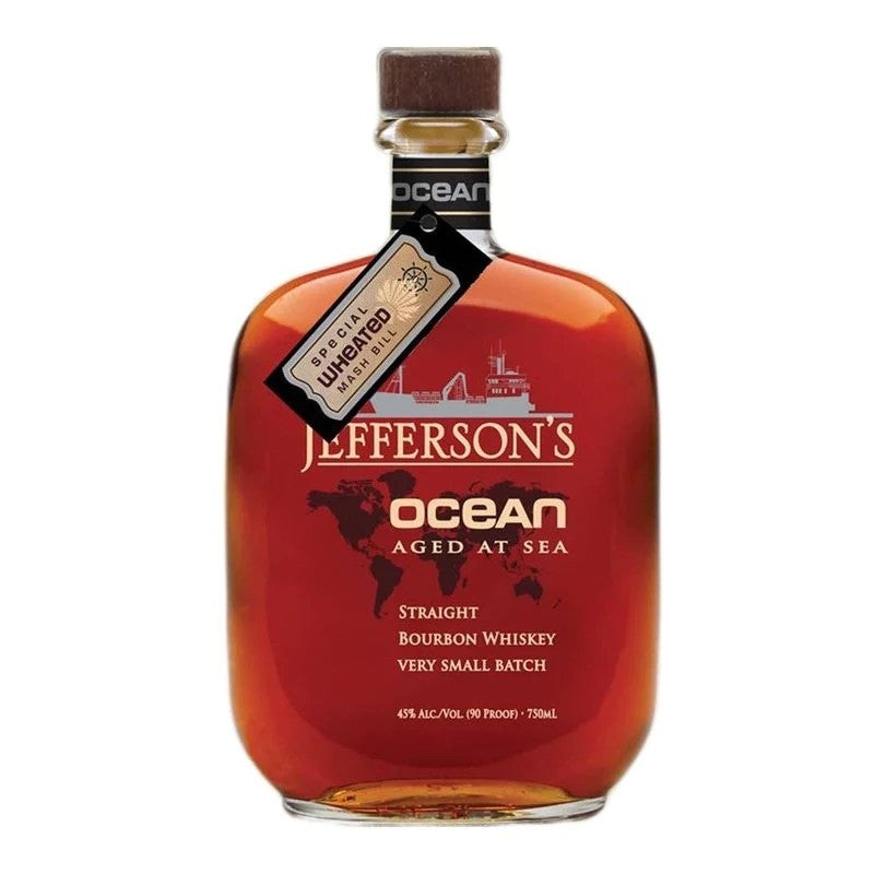 Jefferson’s Ocean Aged at Sea Wheated Straight Bourbon Whiskey 750ML BTL WITH 2 GLASSES