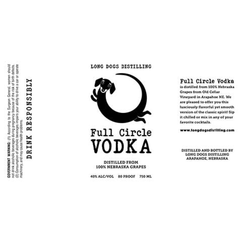 Long Dogs Full Circle Vodka 750ML BTL