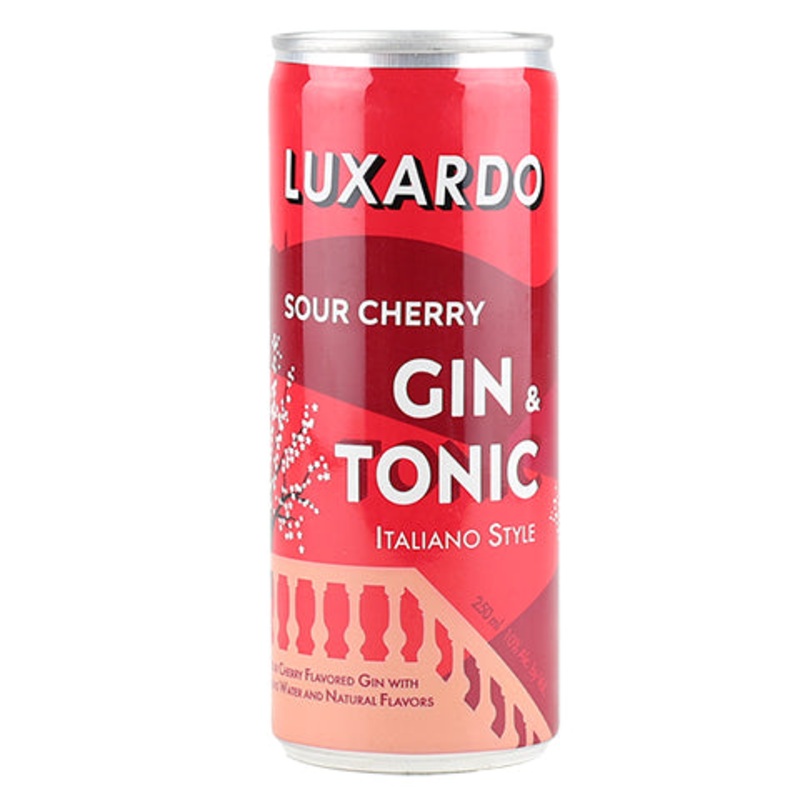 Luxardo Sour Cherry Gin & Tonic 4PK 250ML CAN