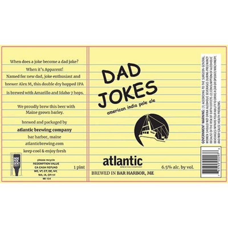 Atlantic Dad Jokes American IPA 16OZ SINGLE CAN