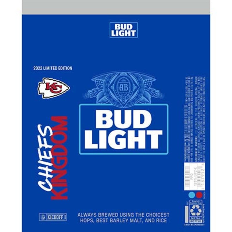 Bud Light Chiefs Kingdom 16OZ SINGLE CAN