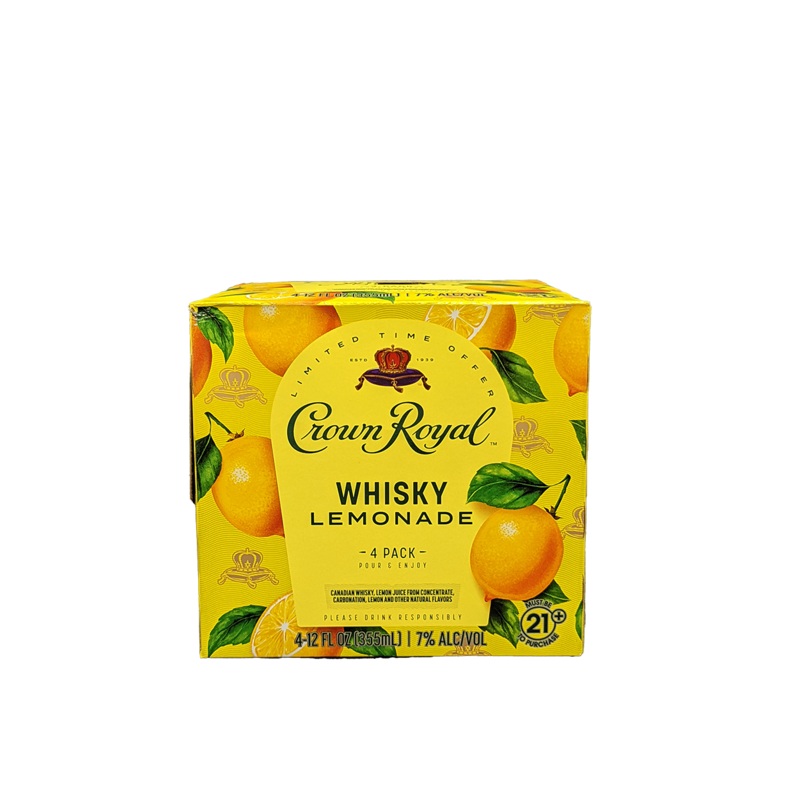 Crown Royal Whisky Lemonade RTD 4 Pack