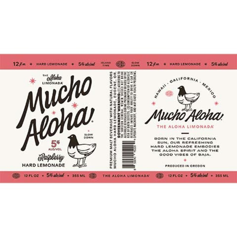 Mucho Aloha Raspberry Hard Lemonade 12OZ SINGLE CAN