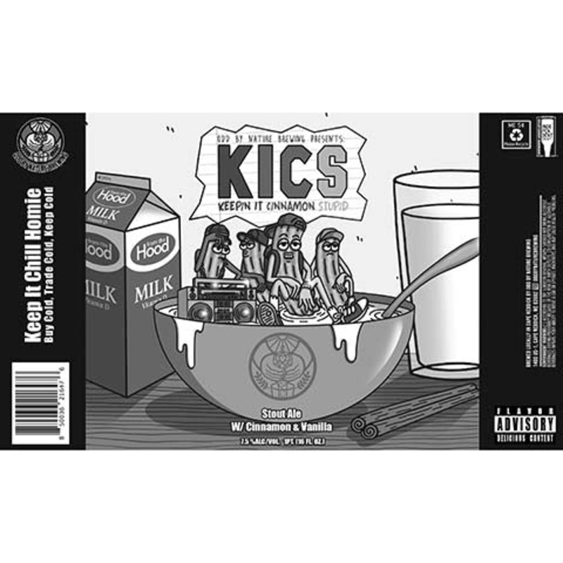 Odd By Nature Keepin It Cinnamon Stupid Stout Ale 16OZ SINGLE CAN