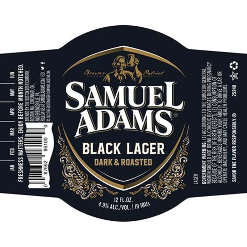 Samuel Adams Black Lager 12OZ SINGLE BTL