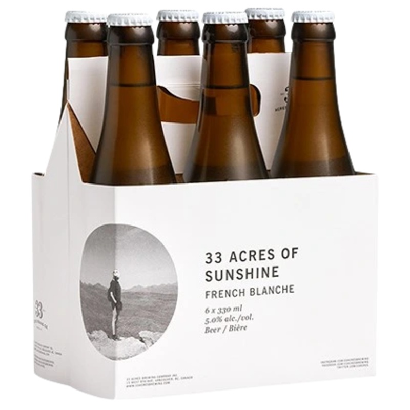 33 ACRES OF SUNSHINE FRENCH BLANCHE 330ML 6PK BT @ Kelowna [1030457] 1980 ml