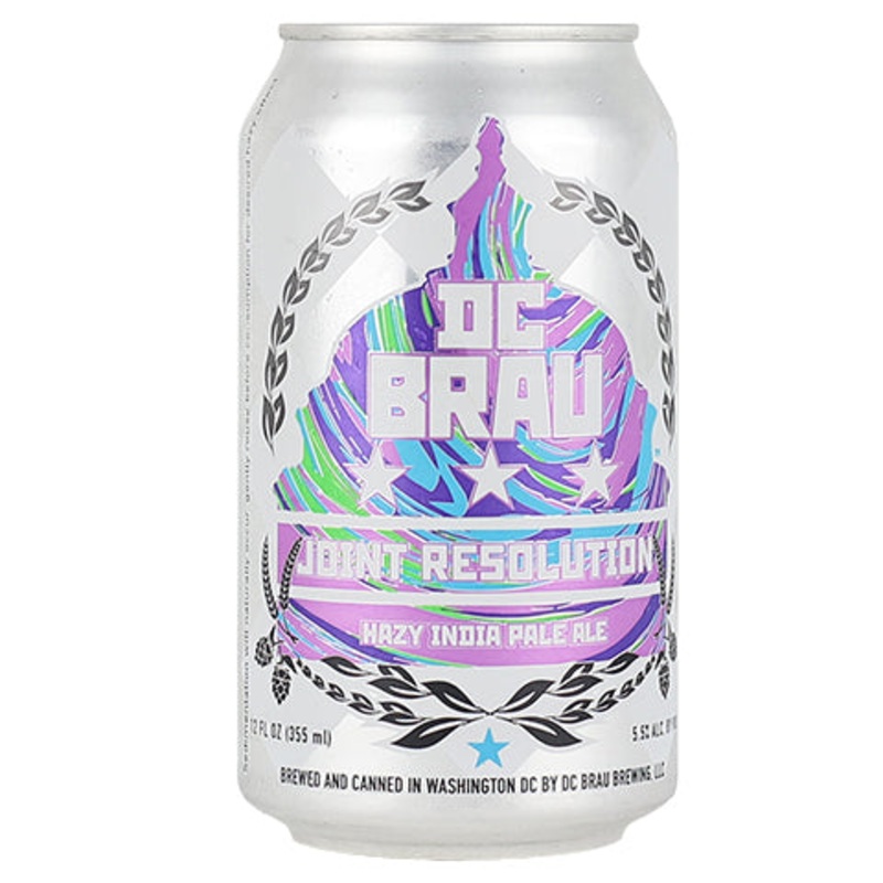 DC Brau Joint Resolution Hazy IPA 12OZ SINGLE CAN