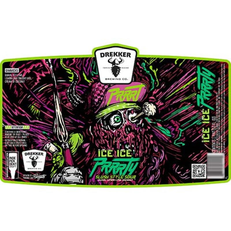 Drekker PRRRT Ice Ice PRRRTY Slush Style Sour 16OZ SINGLE CAN